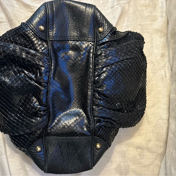 Gucci GHW Black Python Sienna Hobo XL size - Picture 2 of 8